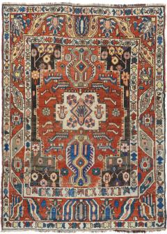 Antique Bakhtiari Rug 57 x 78 - 4355841