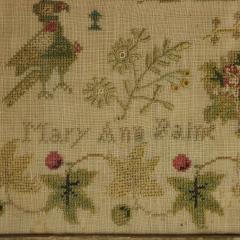 Antique Ballooning Sampler 1828 by Mary Ann Paine - 3949941