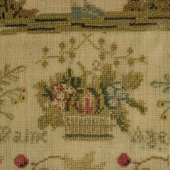 Antique Ballooning Sampler 1828 by Mary Ann Paine - 3949946