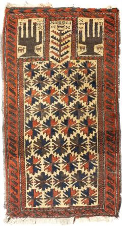 Antique Balouch Rug 2 3 x 2 11  - 4591770