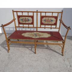 Antique Bamboo Eastlake Style Settee - 2685384