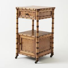 Antique Bamboo Nightstand - 4476114