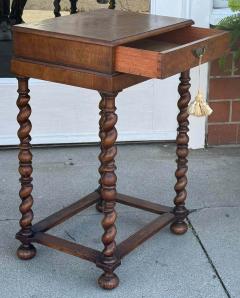 Antique Barley Twist Night Stand or Side Table - 3662612