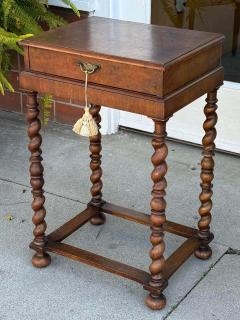 Antique Barley Twist Night Stand or Side Table - 3662629