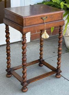 Antique Barley Twist Night Stand or Side Table - 3662631