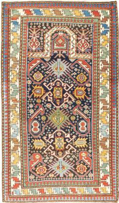 Antique Bijov Rug 34 x 57 - 4355741