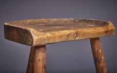 Antique Black Forest Farmers Tripod Stool 19th Century in Pine Wood Germany - 3250349