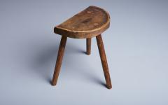 Antique Black Forest Farmers Tripod Stool 19th Century in Pine Wood Germany - 3250353