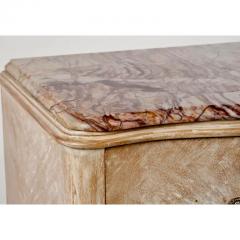 Antique Bleached Mahogany Marble Top Commode - 2947354