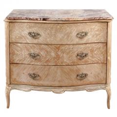 Antique Bleached Mahogany Marble Top Commode - 2947360