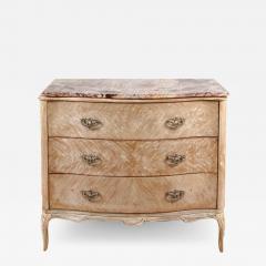 Antique Bleached Mahogany Marble Top Commode - 2951981