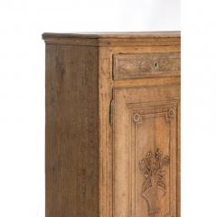 Antique Bleached Oak Buffet with Floral Carving Details - 1540524