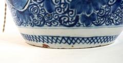 Antique Blue and White Dutch Delft Vase Table Lamp French Wired circa 1730 - 4640728
