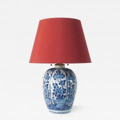 Antique Blue and White Dutch Delft Vase Table Lamp French Wired circa 1730 - 4640784