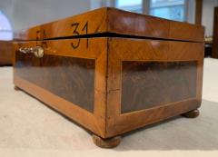 Antique Box Walnut Walnut Roots Ebony and Maple Germany circa 1880 - 1612340