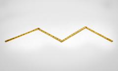 Antique Brass Folding Ruler - 3088218