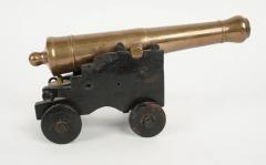 Antique Brass Scale Model of a Cannon - 3919980