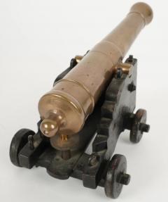 Antique Brass Scale Model of a Cannon - 3919982