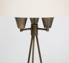 Antique Brass Tripod Floor Lamp - 2421686