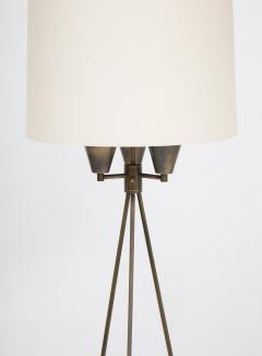 Antique Brass Tripod Floor Lamp - 2421690