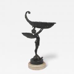Antique Bronze Figural Tazza of Cupid After Franz Von Stuck 1863 1928  - 4454446