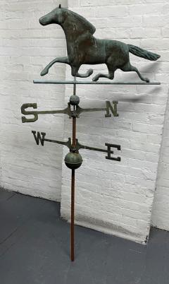 Antique Bronze Horse Weathervane - 2203815