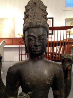 Antique Bronze Statue Of Bodhisattva Avalokitesvara Thailand - 88621