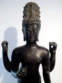 Antique Bronze Statue Of Bodhisattva Avalokitesvara Thailand - 88622