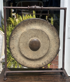Antique Bronze Zen Monastery or Dinner Gong - 3575582