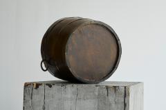 Antique Bucket or Waste Paper Basket in Wood and Brass 19th Century - 4396344