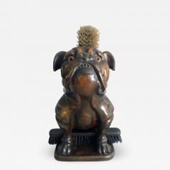 Antique Bulldog Brush Holder - 2060135