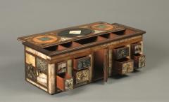 Antique Cartonier Chest Covered with an exotic display of Specimen Marbles - 1301896