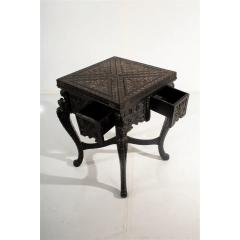 Antique Carved Chinese Handkerchief Game Table - 3378827