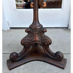 Antique Carved Mahogany Floor Lamp - 4648871