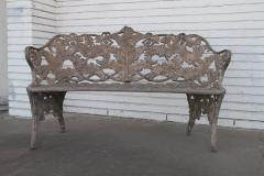 Antique Cast Iron Patio Settee - 2655370