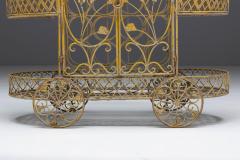 Antique Cast Iron Serving Trolley France Early 20th Century - 4452276