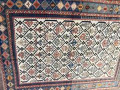 Antique Caucasian Chi Chi Shirvan Kazak Rug 36 x 47  - 3966099