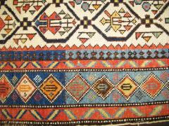 Antique Caucasian Chi Chi Shirvan Kazak Rug 36 x 47  - 3966101
