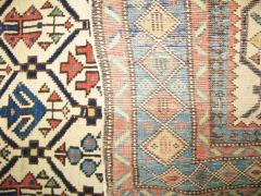 Antique Caucasian Chi Chi Shirvan Kazak Rug 36 x 47  - 3966102