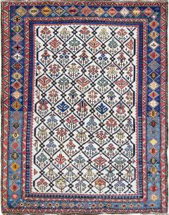 Antique Caucasian Chi Chi Shirvan Kazak Rug 36 x 47  - 4090456