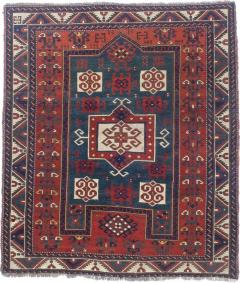 Antique Caucasian Fakhralou Kazak Rug 52 x 60  - 4277345