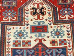 Antique Caucasian Kazak Prayer Rug 31 x 61  - 3961432