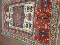 Antique Caucasian Kazak Prayer Rug 31 x 61  - 3961464