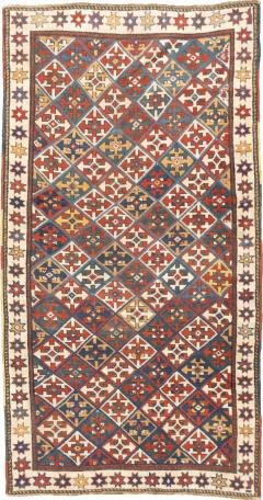 Antique Caucasian Kazak Rug 3 9 x 7 2  - 4405518