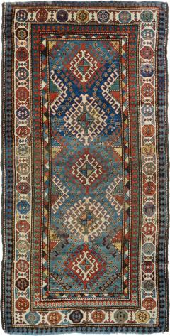 Antique Caucasian Kazak Rug 310 x 77 - 4277305