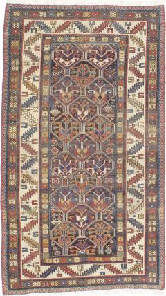 Antique Caucasian Kazak Rug 35 x 61  - 4277314