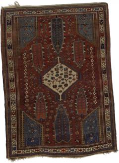Antique Caucasian Kazak Rug 40 x 58  - 4277308