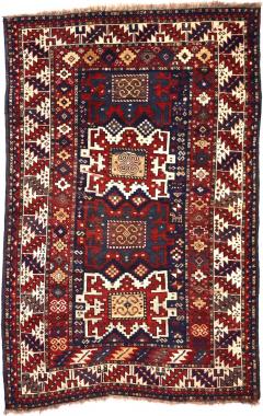 Antique Caucasian Kazak Rug 41 x 63  - 4277349