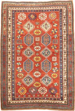 Antique Caucasian Kazak Rug 5 9 x 8 3  - 4318887