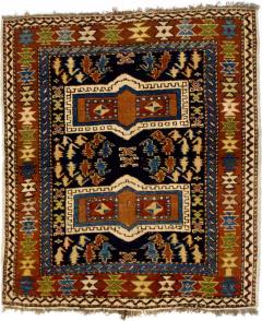 Antique Caucasian Kuba Rug 3 10 x 4 4  - 4458648